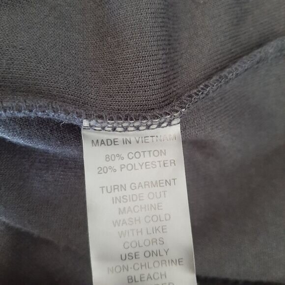 TWO by Vince Camuto Soft Velvet Pullover High Neck Sweatshirt Black Sz S - Picture 11 of 11